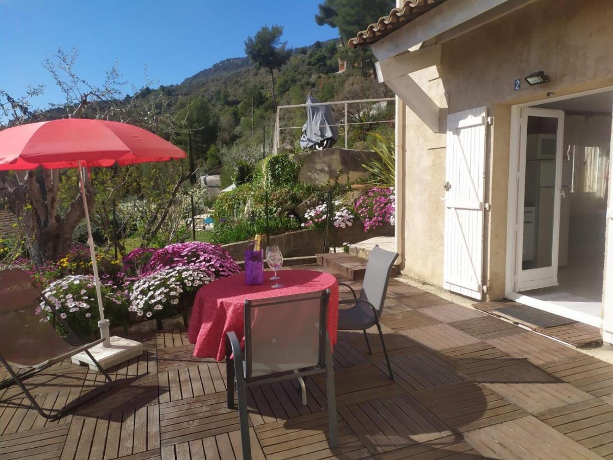 Studio Le Romantique A 20 Kms De Nice Bendéjun Exterior foto